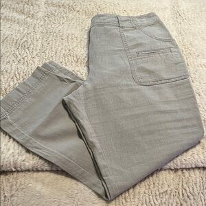 Women’s Gray Casual Linen, cotton Pants